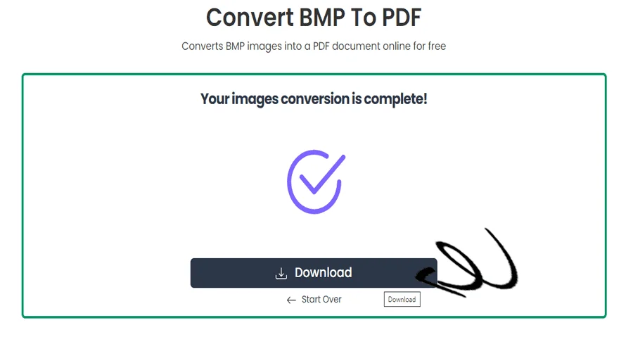 BMP から PDF への変換プログラム