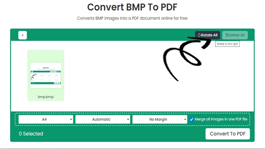 BMP를 온라인으로 PDF로