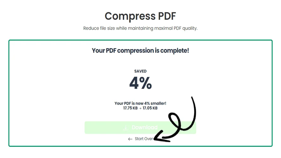 Effektiv PDF-kompressor