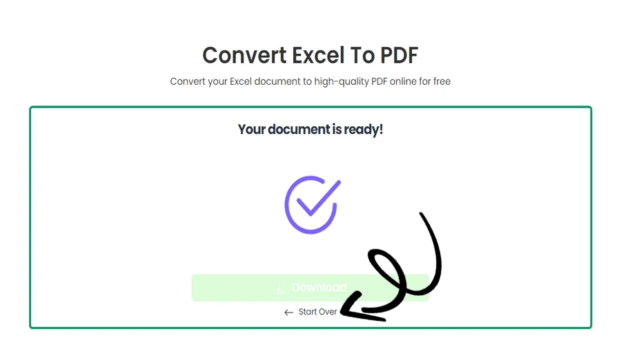 Excel 파일을 PDF 변환기로