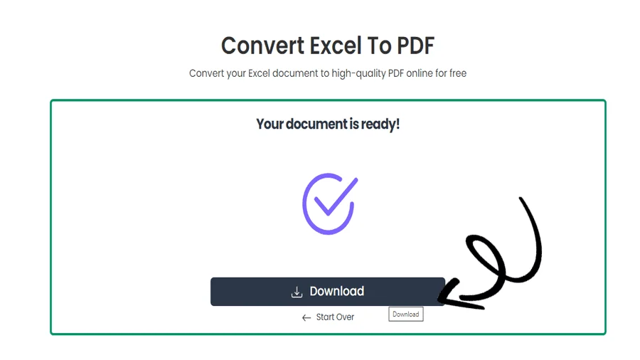 برنامج تحويل Excel إلى PDF