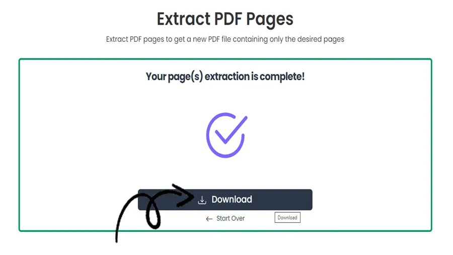Udtræk PDF-sider