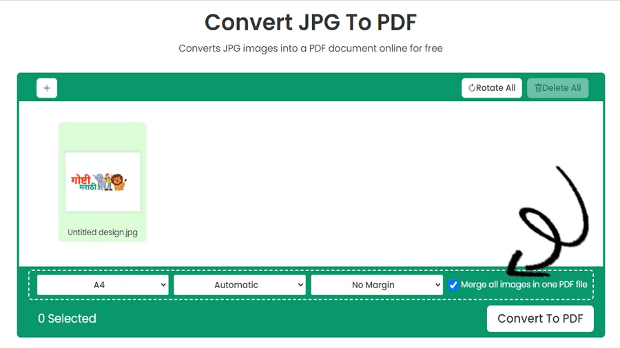 Convertisseur JPG en PDF en masse