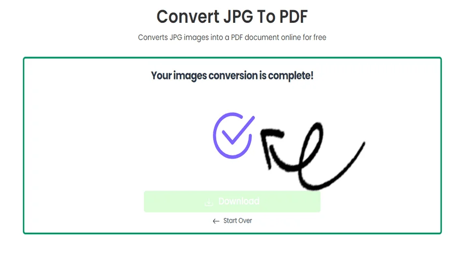 Convertitore facile da JPG a PDF