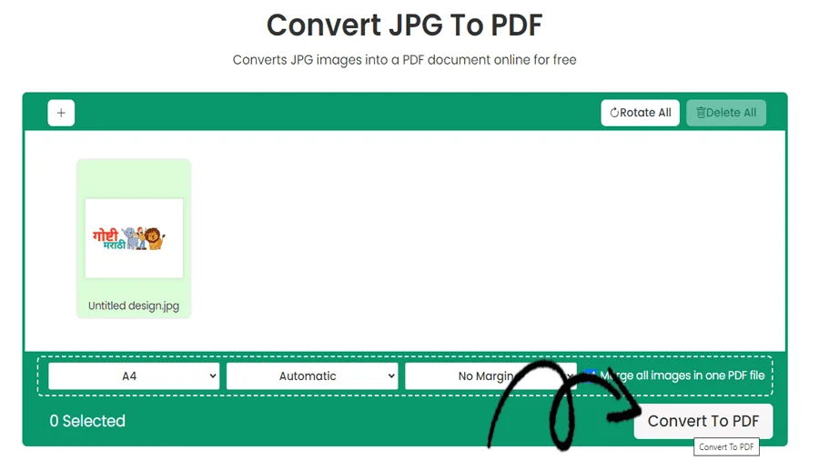 빠른 JPG-PDF 변환기