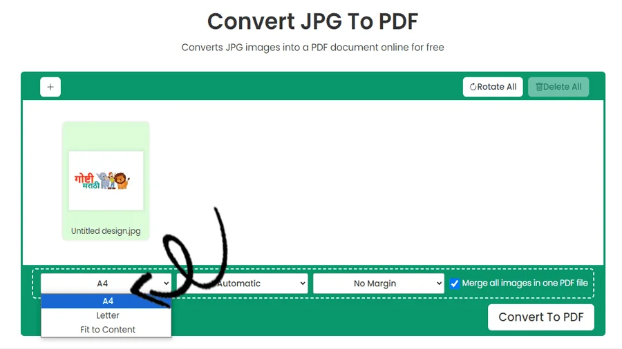 محول JPG إلى PDF عبر الإنترنت مجانًا