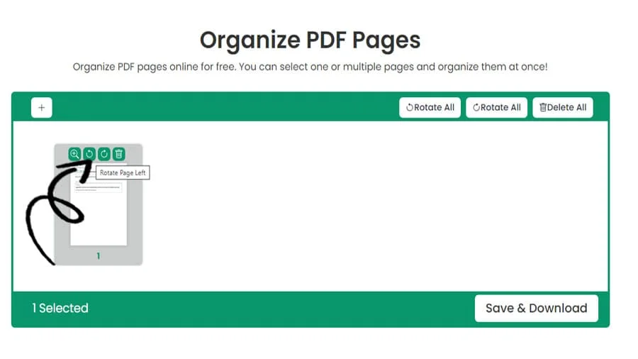 PDF-filorganisering