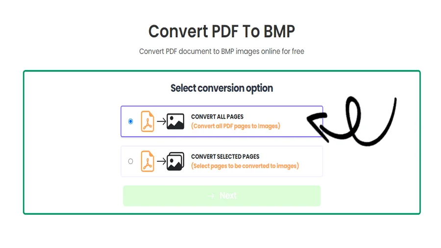 Convertir un PDF en BMP