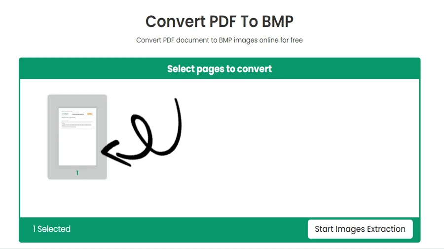 Convertisseur PDF en BMP gratuit