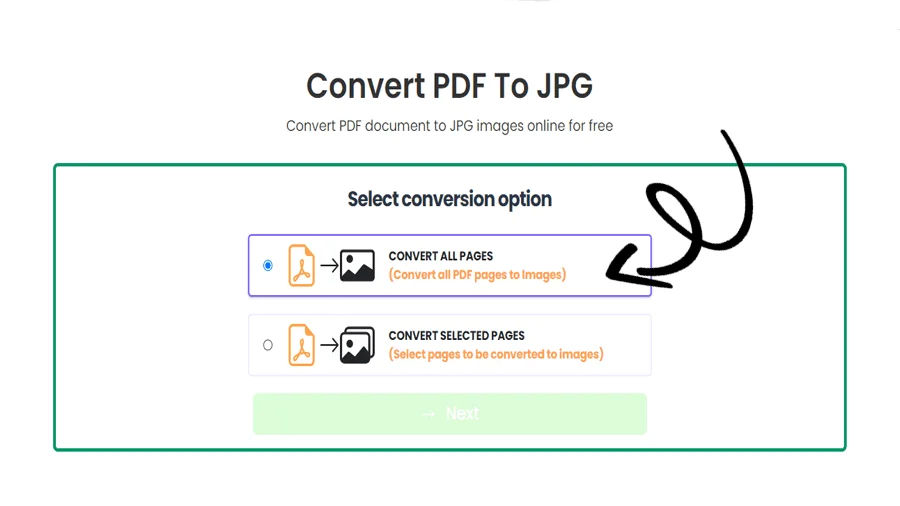 Kostenloser PDF zu JPG Konverter