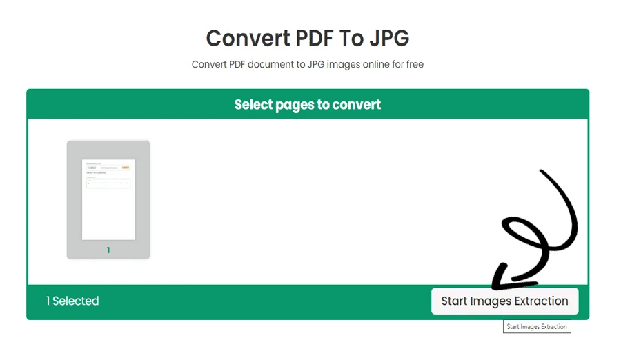 Strumento di conversione da PDF a JPG