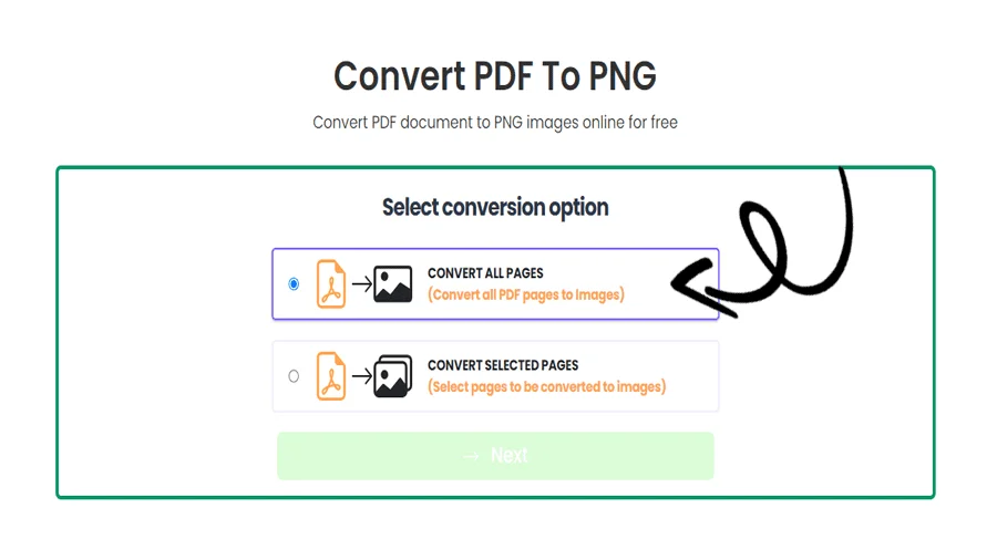 Convertidor gratuito de PDF a PNG