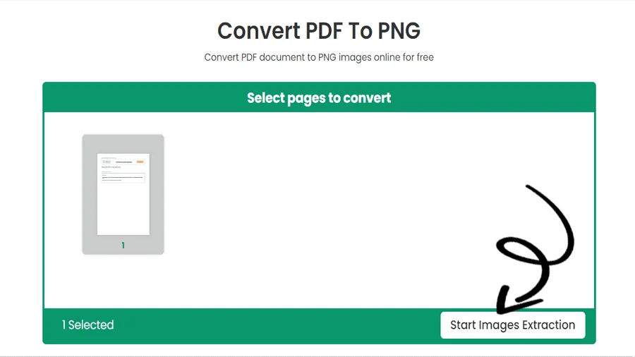 Outil de conversion PDF en PNG