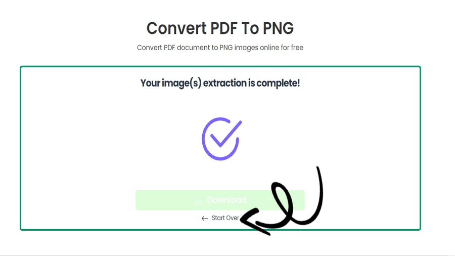 تحويل سريع من PDF إلى PNG
