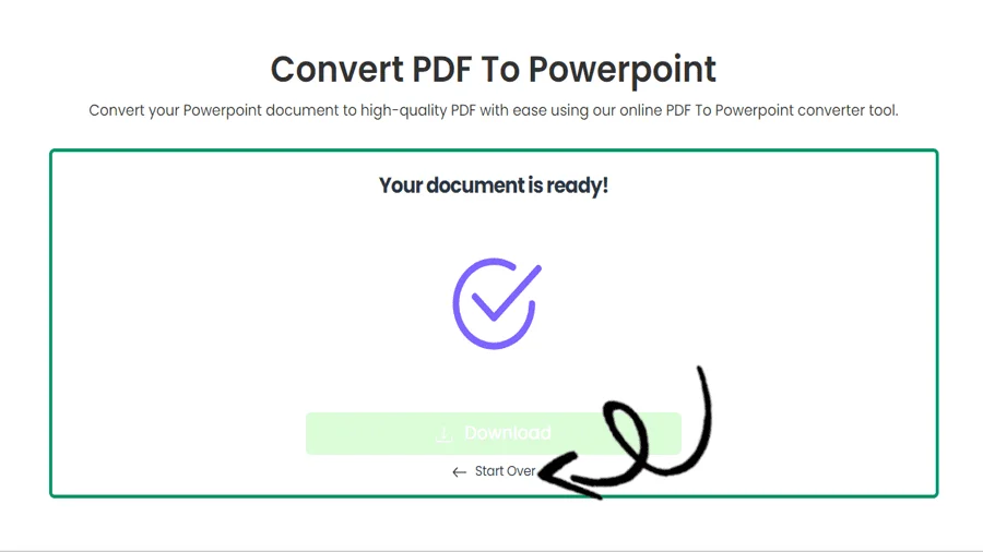 Conversión rápida de PDF a PPT