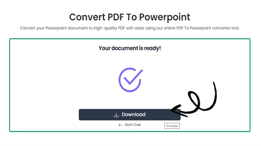 Conversor simples de PDF para PPT