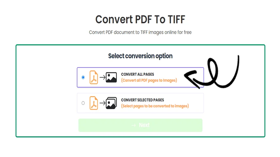 将 PDF 转换为 TIFF
