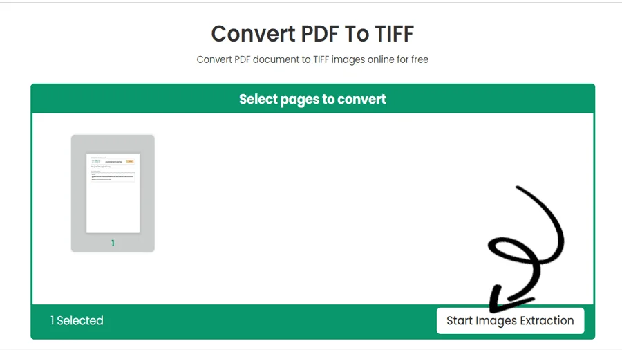 Он-лайн PDF to TIFF конвертер