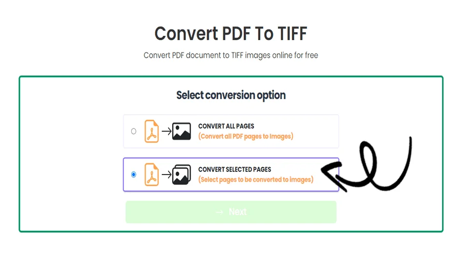 Ferramenta de conversão de PDF para TIFF