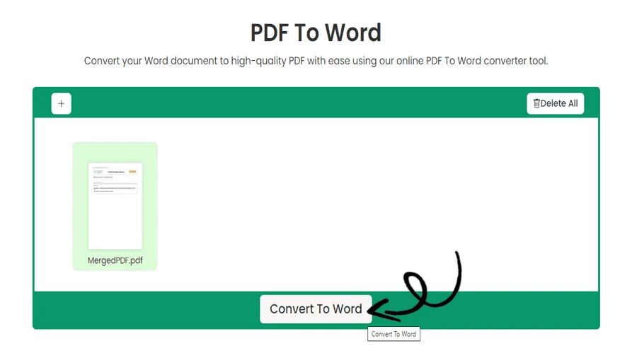 Online PDF til Word Converter