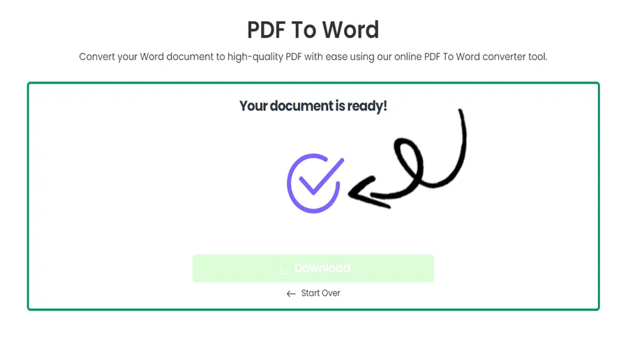 Convertidor de PDF a Word en línea gratis