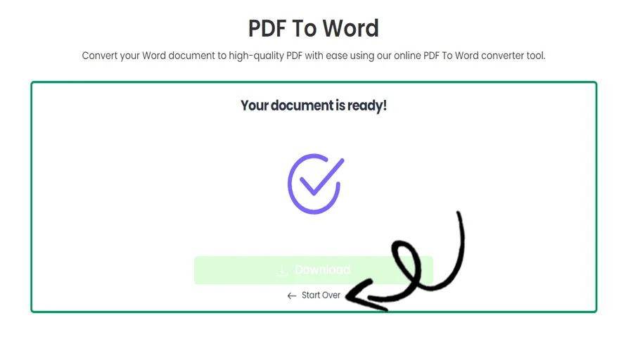 Conversione rapida da PDF a Word