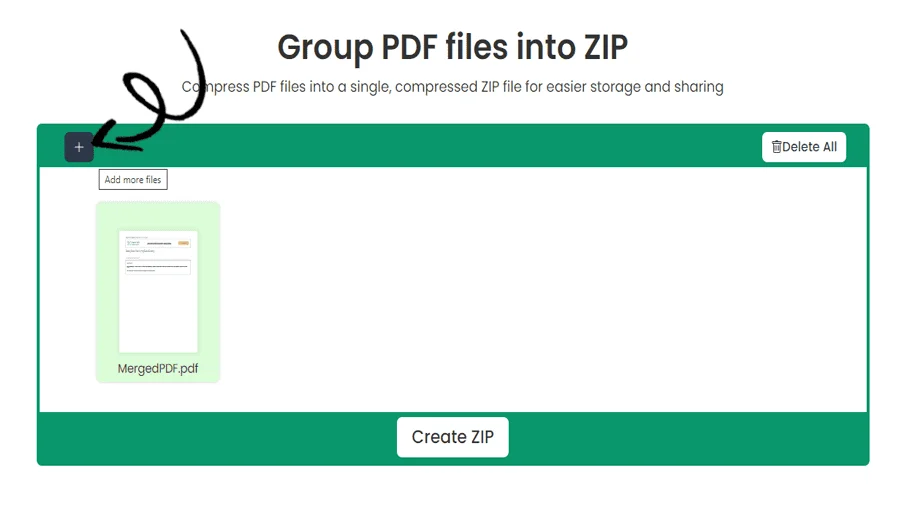 PDF を ZIP に変換
