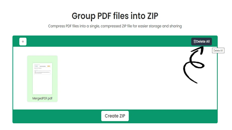 Herramienta de conversión de PDF a ZIP