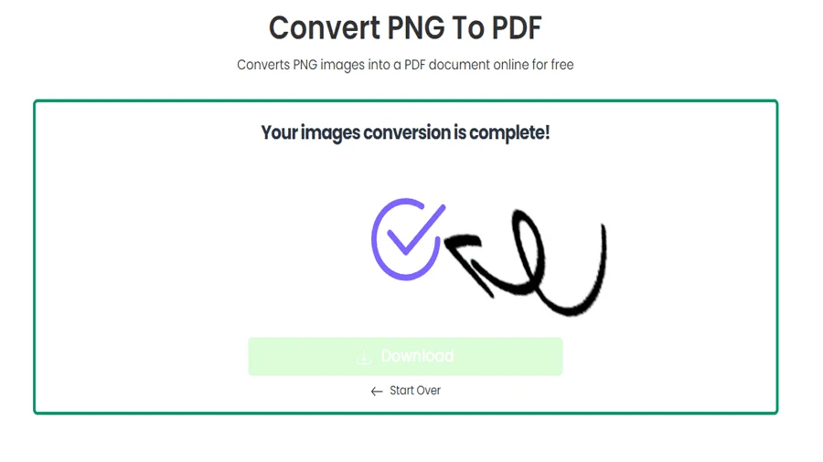 Convertitore facile da PNG a PDF
