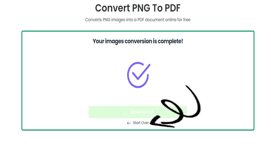 Application de conversion PNG en PDF
