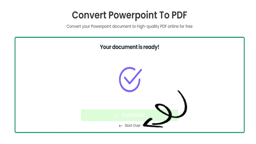 Conversione rapida da PPT a PDF