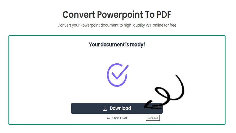 간단한 PPT를 PDF로 변환기