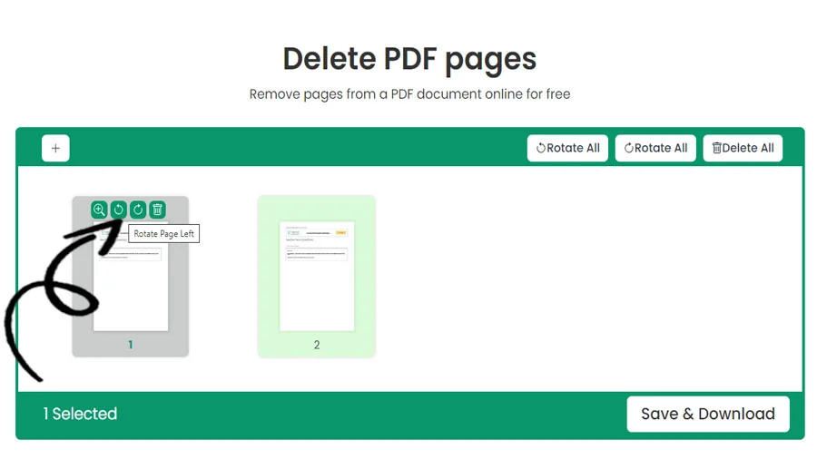 Taglia pagine da PDF
