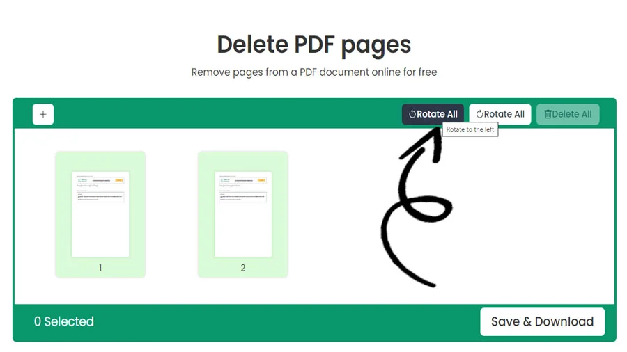 أداة إزالة صفحة PDF