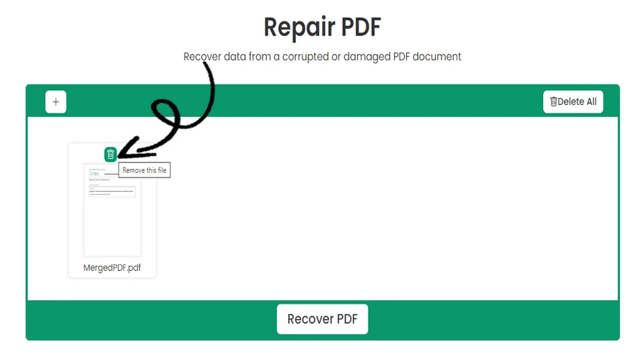 Відновлення файлу PDF