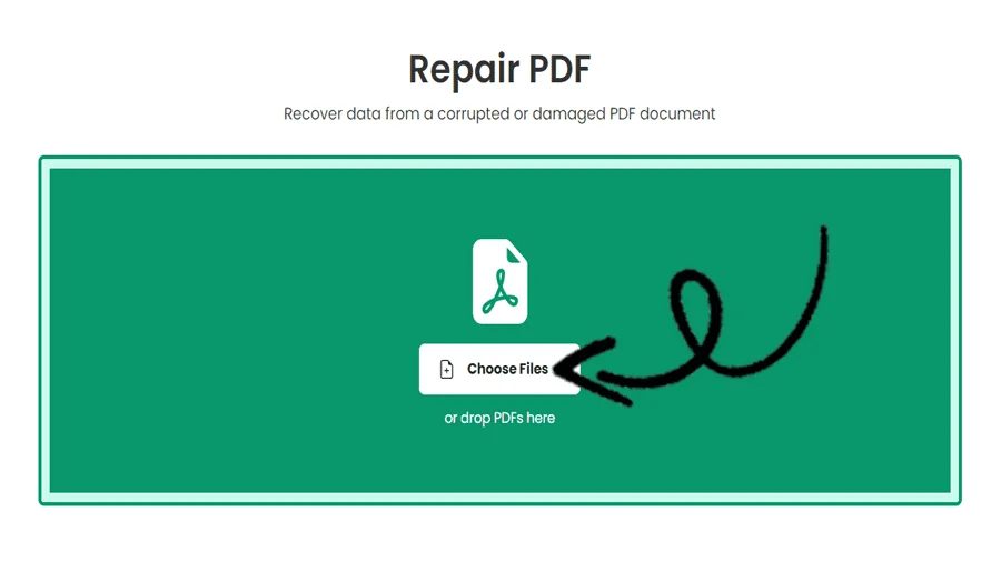 أداة إصلاح ملفات PDF