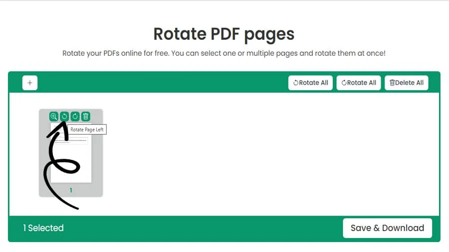 Volteador de página PDF
