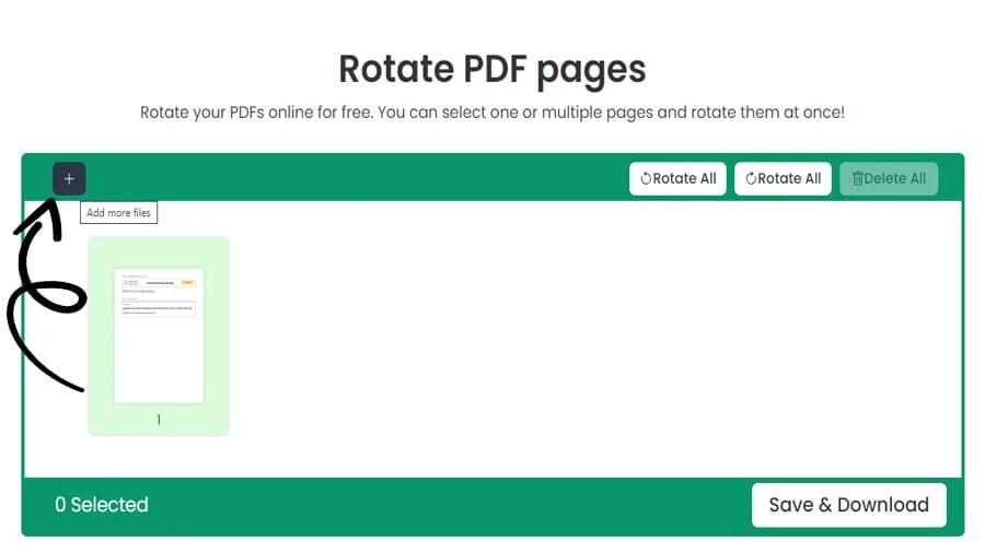 Ferramenta de rotação de PDF