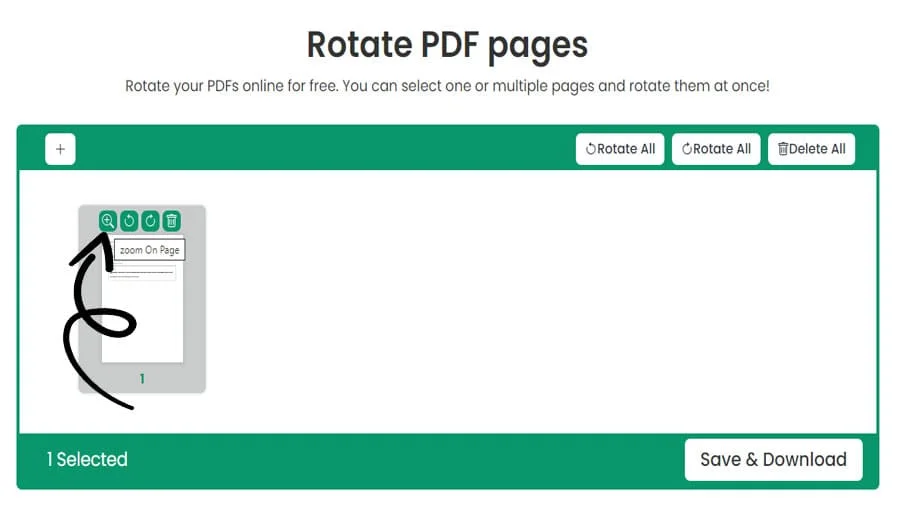 Girar PDF en línea