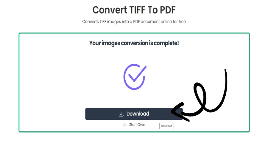 Application de conversion TIFF en PDF