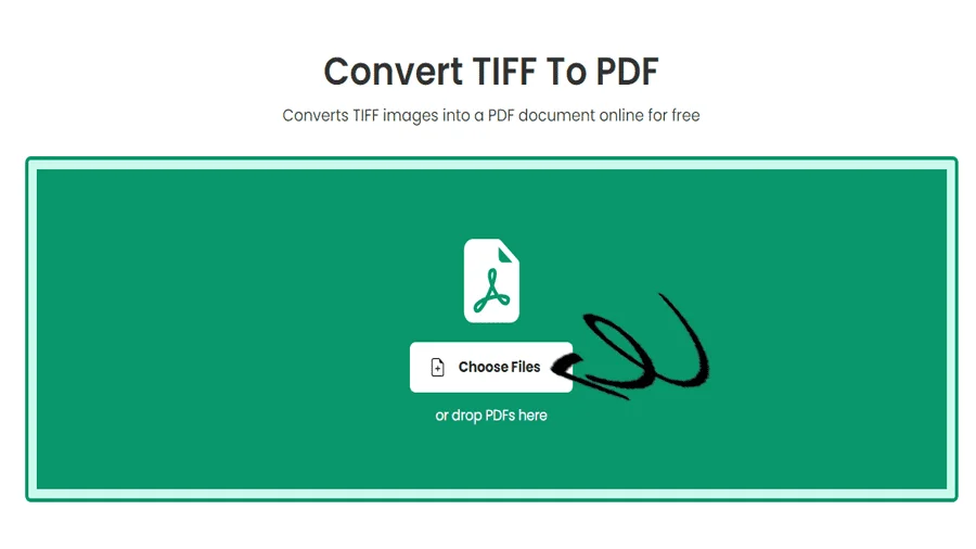 TIFF를 PDF로 변환기