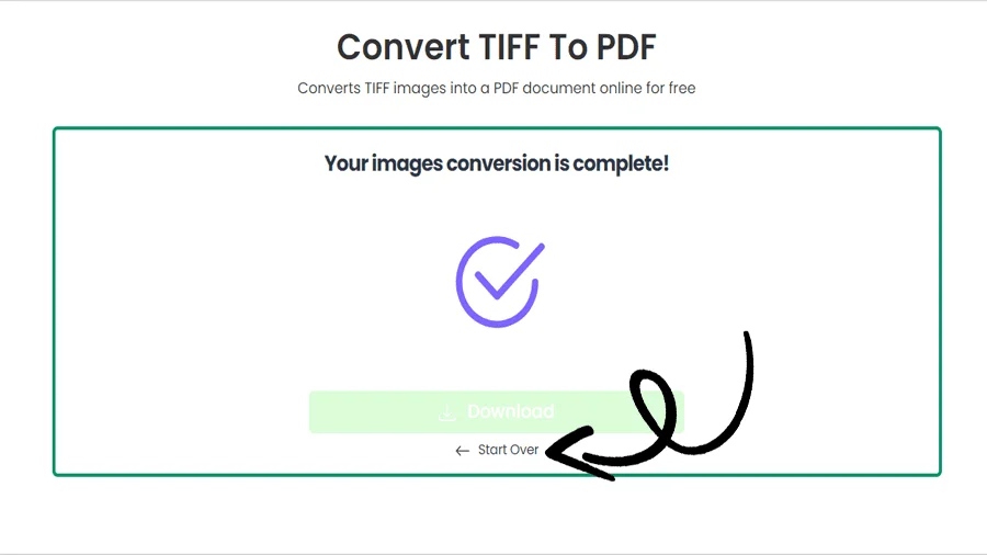 TIFF를 PDF 파일로 변환기