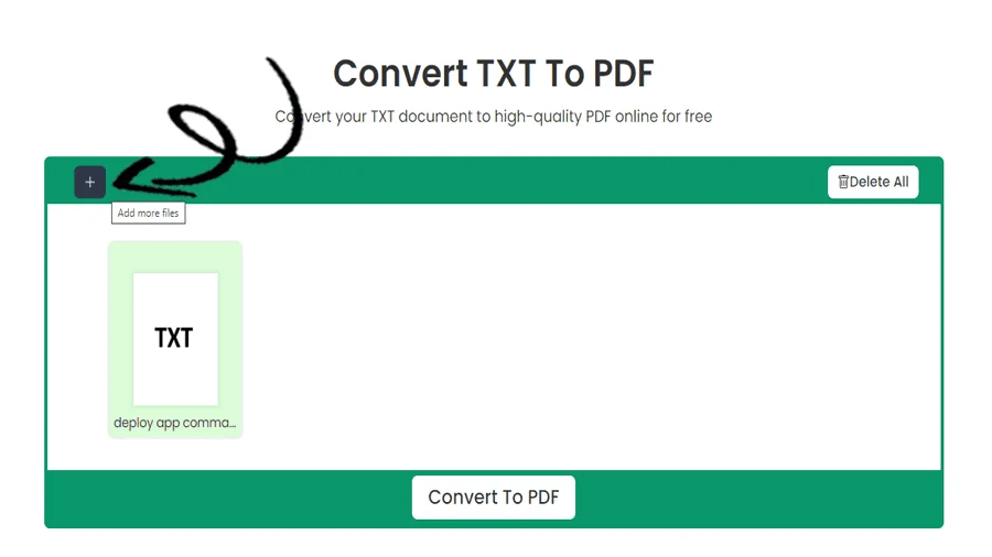 Tekst naar PDF converteren