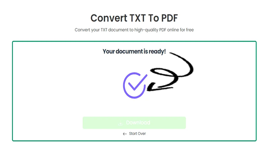 온라인에서 무료로 텍스트를 PDF로 변환