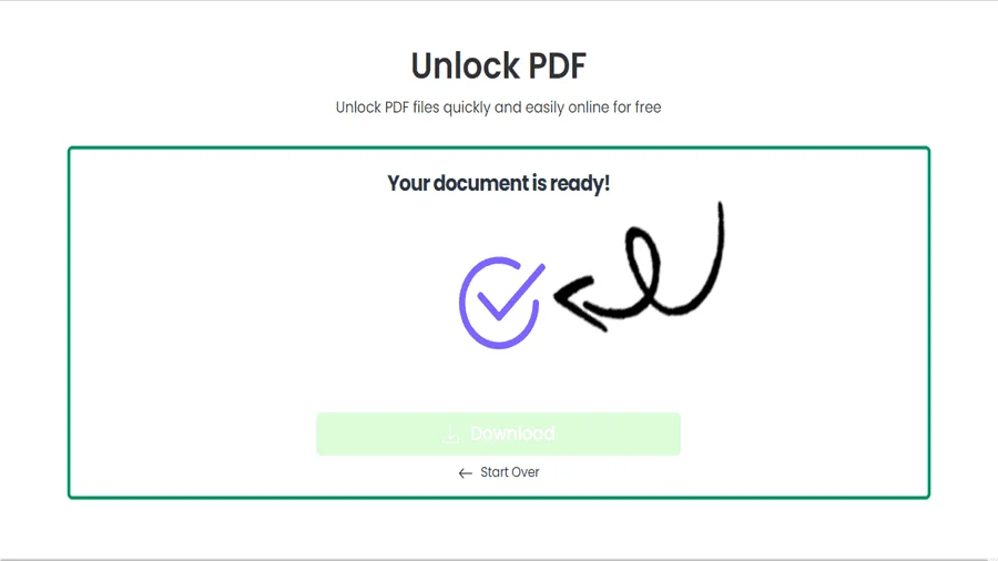 Desbloquear archivo PDF