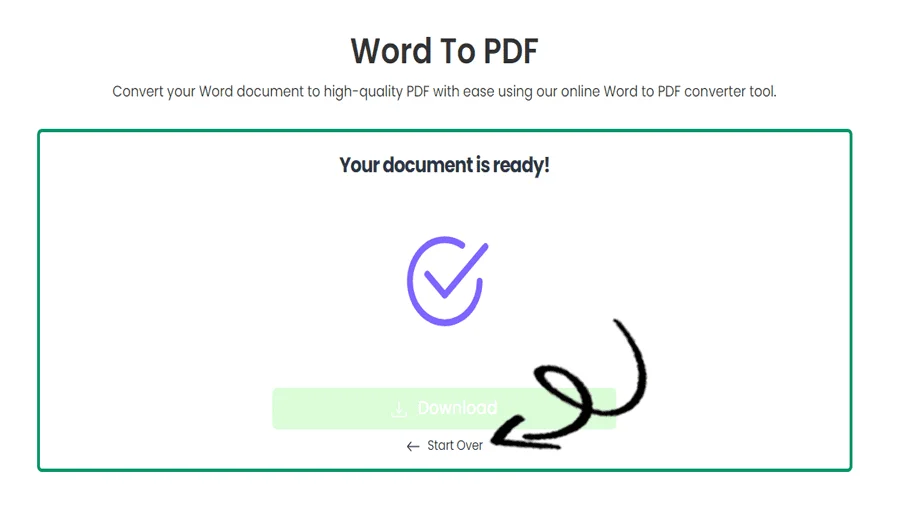 Conversión rápida de Word a PDF