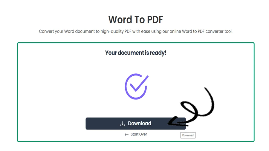 Convertidor simple de Word a PDF