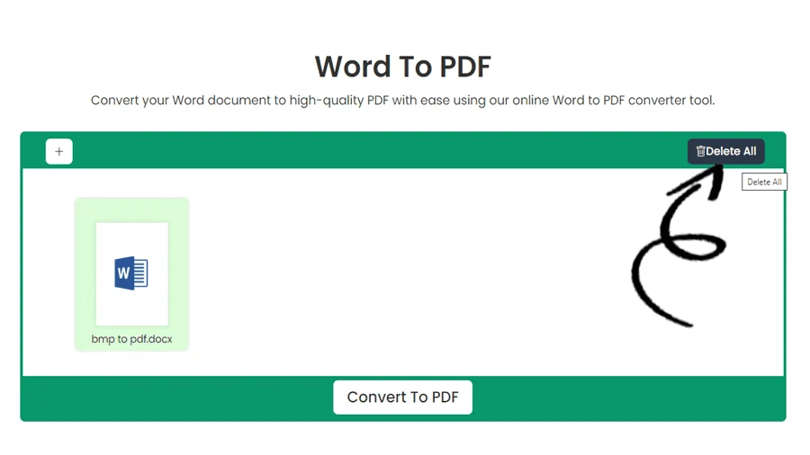 Herramienta de conversión de Word a PDF